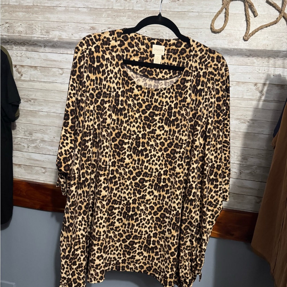 Chico's Animal Print Women's top 2X